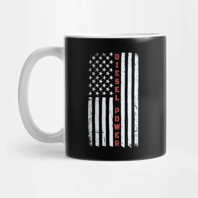 Diesel Power American Flag USA by almostbrand